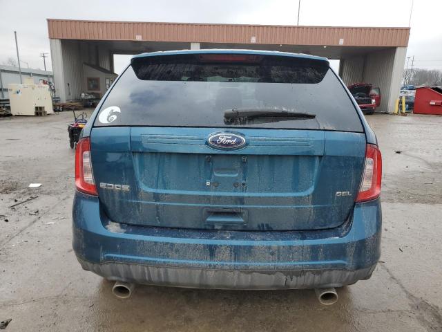 2FMDK3JC6BBA96090 - 2011 FORD EDGE SEL BLUE photo 6