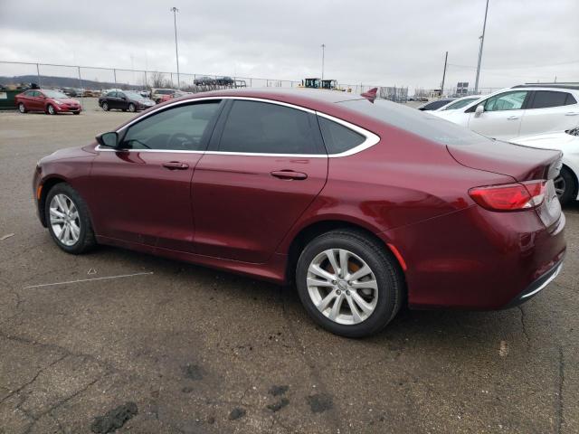 1C3CCCAB2GN197602 - 2016 CHRYSLER 200 LIMITED BURGUNDY photo 2