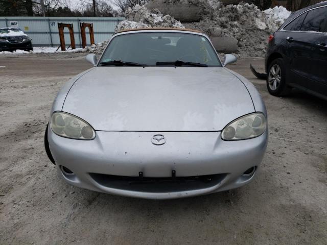 JM1NB353X40401291 - 2004 MAZDA MX-5 MIATA BASE SILVER photo 5