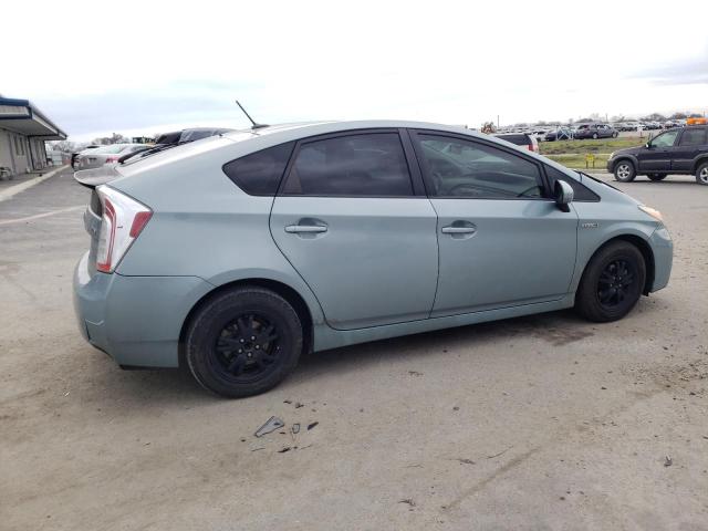 JTDKN3DU2C5519261 - 2012 TOYOTA PRIUS TEAL photo 3