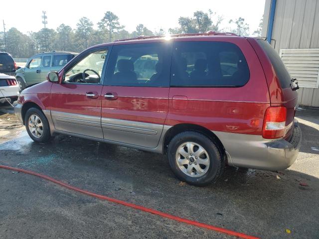 KNDUP131446537223 - 2004 KIA SEDONA EX BURGUNDY photo 2