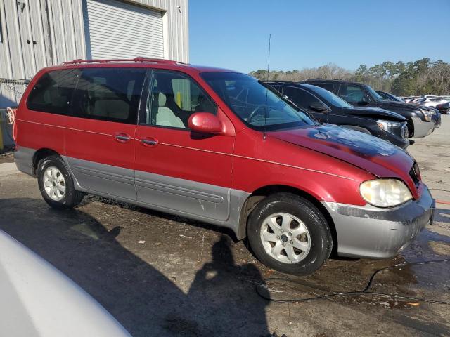 KNDUP131446537223 - 2004 KIA SEDONA EX BURGUNDY photo 4