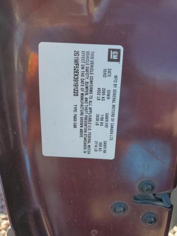 2G1WF52EX39191220 - 2003 CHEVROLET IMPALA BURGUNDY photo 12