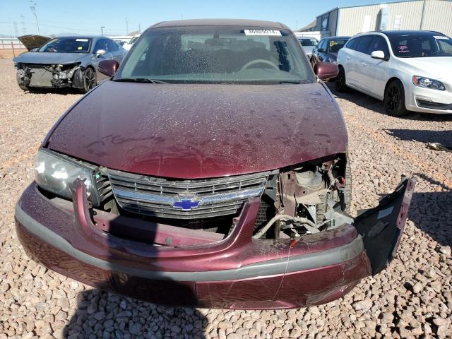 2G1WF52EX39191220 - 2003 CHEVROLET IMPALA BURGUNDY photo 5