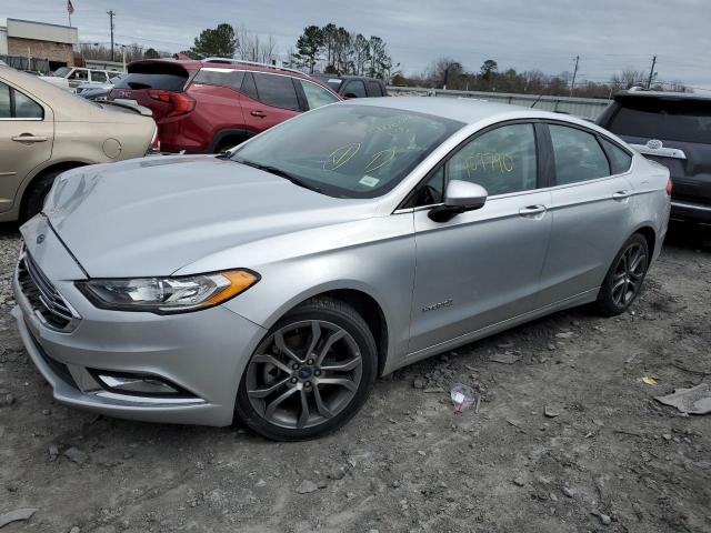 3FA6P0LU8HR374278 - 2017 FORD FUSION SE HYBRID SILVER photo 1