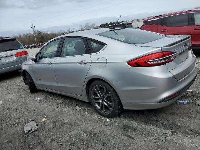 3FA6P0LU8HR374278 - 2017 FORD FUSION SE HYBRID SILVER photo 2