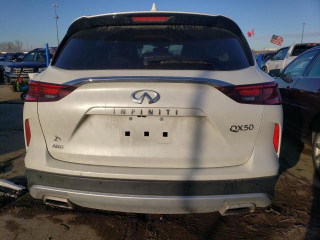 3PCAJ5BB8NF108212 - 2022 INFINITI QX50 LUXE WHITE photo 6