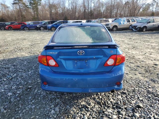 2T1BU4EE2AC505604 - 2010 TOYOTA COROLLA BASE BLUE photo 6