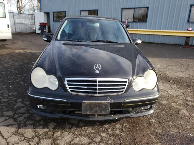 WDBRF52H86A819989 - 2006 MERCEDES-BENZ C230 230 BLACK photo 5