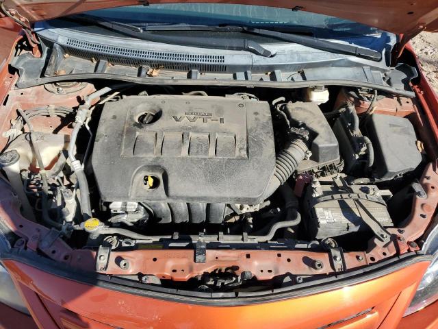 2T1BU4EE4DC094839 - 2013 TOYOTA COROLLA BASE ORANGE photo 11