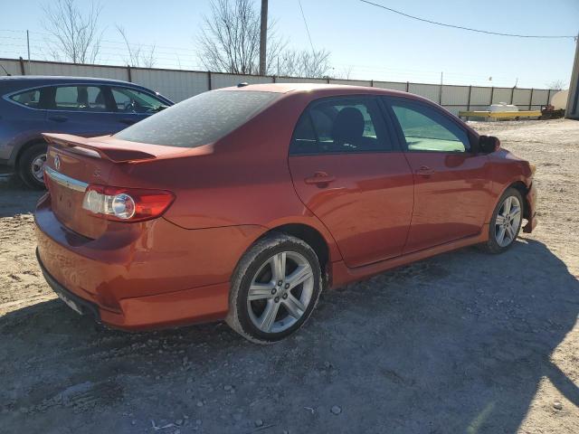 2T1BU4EE4DC094839 - 2013 TOYOTA COROLLA BASE ORANGE photo 3