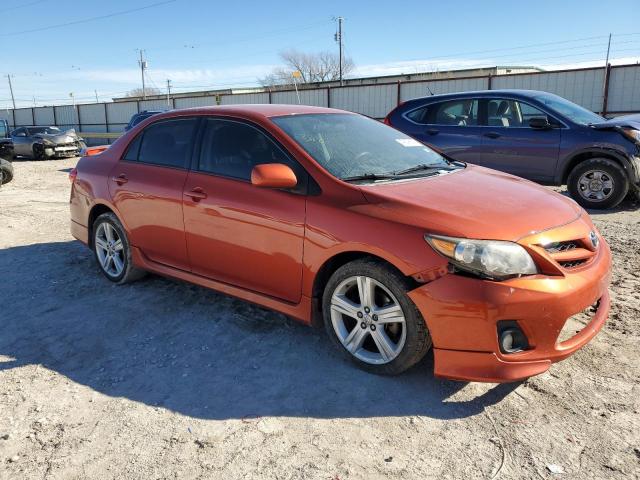 2T1BU4EE4DC094839 - 2013 TOYOTA COROLLA BASE ORANGE photo 4