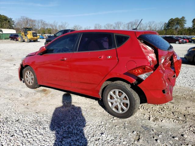 KMHCT5AE7CU027295 - 2012 HYUNDAI ACCENT GLS RED photo 2