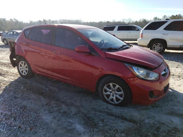 KMHCT5AE7CU027295 - 2012 HYUNDAI ACCENT GLS RED photo 4