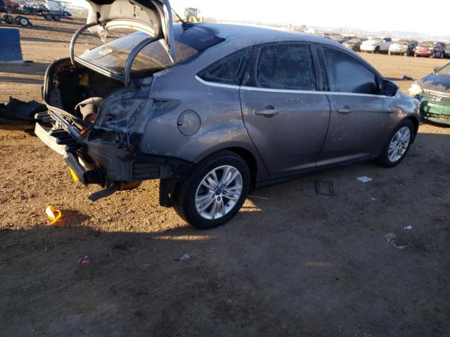 1FAHP3H23CL476872 - 2012 FORD FOCUS SEL GRAY photo 3