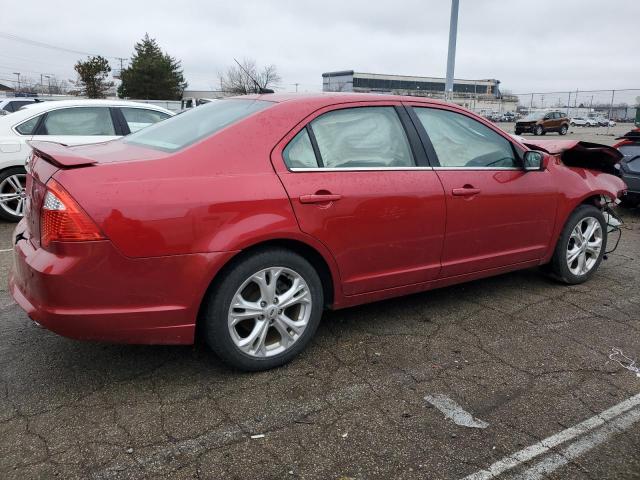 3FAHP0HA7CR372926 - 2012 FORD FUSION SE RED photo 3