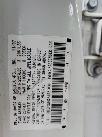 1HGCP36848A021030 - 2008 HONDA ACCORD EXL WHITE photo 12