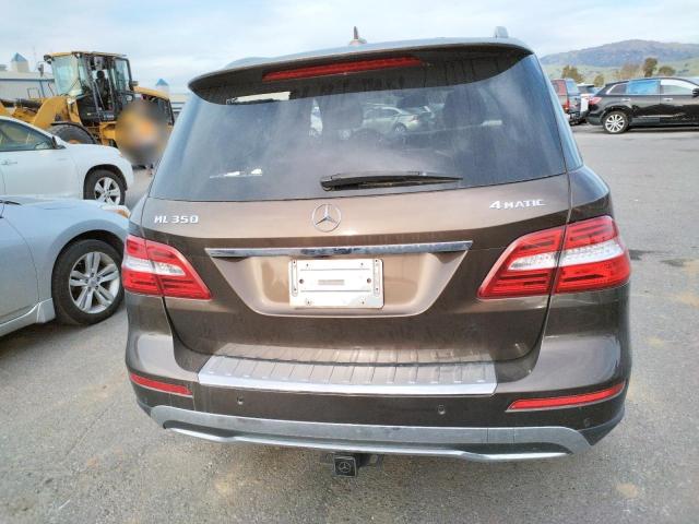 4JGDA5HB3DA109064 - 2013 MERCEDES-BENZ ML 350 4MATIC BROWN photo 6