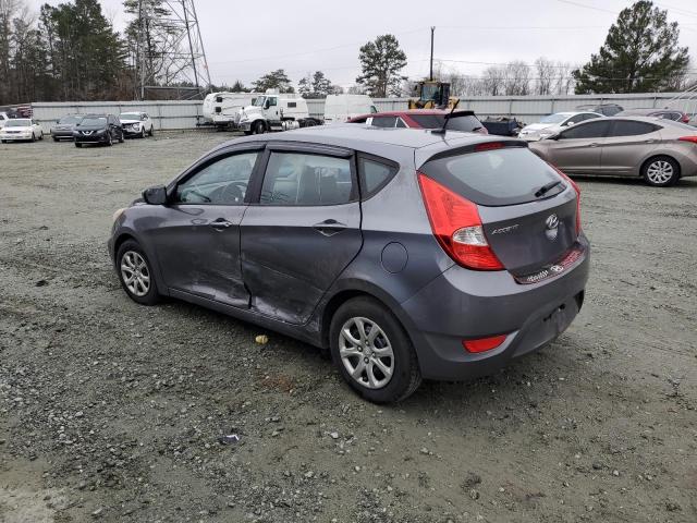 KMHCT5AE6EU166627 - 2014 HYUNDAI ACCENT GLS GRAY photo 2