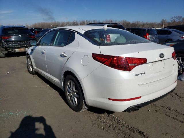 5XXGM4A76DG181261 - 2013 KIA OPTIMA LX WHITE photo 2