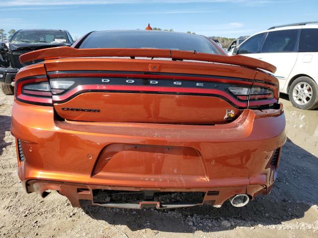 2C3CDXGJ1MH501137 - 2021 DODGE CHARGER SCAT PACK ORANGE photo 6