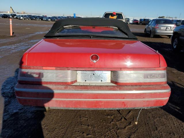 1G6VR3185KU101292 - 1989 CADILLAC ALLANTE RED photo 6