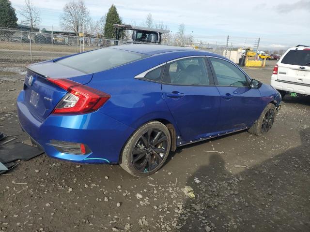 2HGFC2F81MH543371 - 2021 HONDA CIVIC SPORT 蓝色 照片 3