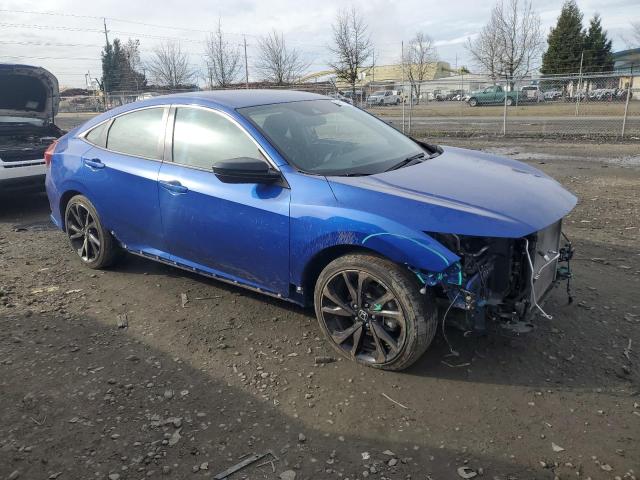 2HGFC2F81MH543371 - 2021 HONDA CIVIC SPORT 蓝色 照片 4