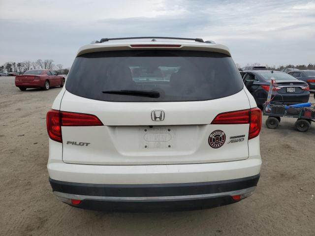 5FNYF6H98JB038554 - 2018 HONDA PILOT TOURING WHITE photo 6