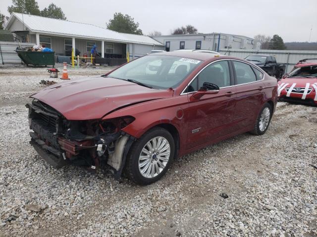 3FA6P0PU3ER306413 - 2014 FORD FUSION SE PHEV RED photo 1