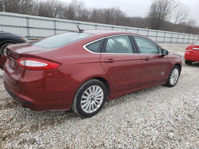 3FA6P0PU3ER306413 - 2014 FORD FUSION SE PHEV RED photo 3