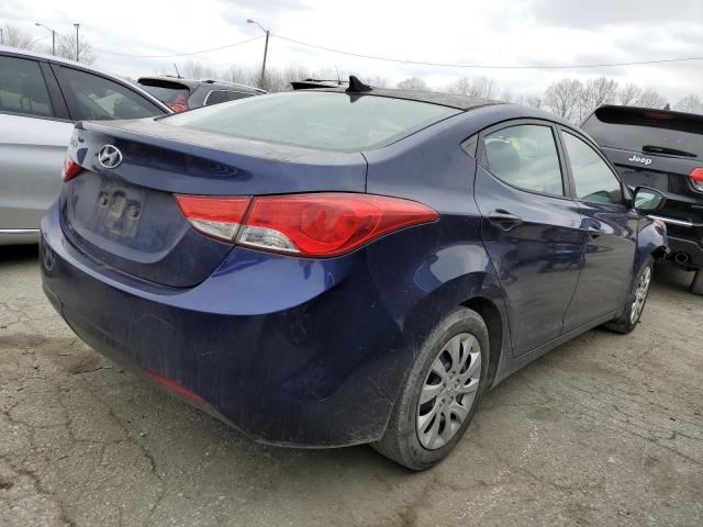 5NPDH4AE8DH159398 - 2013 HYUNDAI ELANTRA GLS BLUE photo 3