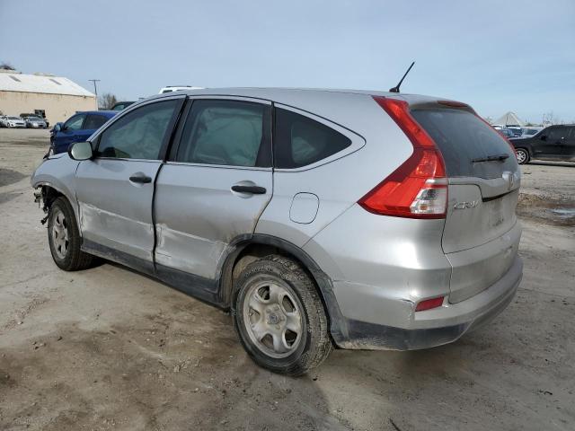 5J6RM4H35FL092340 - 2015 HONDA CR-V LX SILVER photo 2