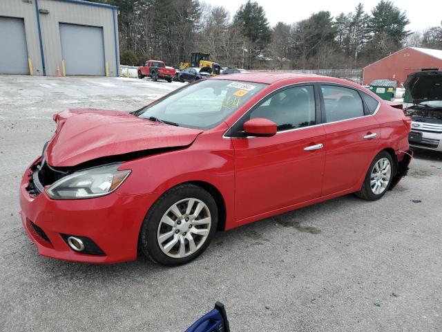 3N1AB7APXHL693891 - 2017 NISSAN SENTRA S RED photo 1