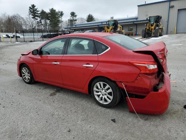 3N1AB7APXHL693891 - 2017 NISSAN SENTRA S RED photo 2