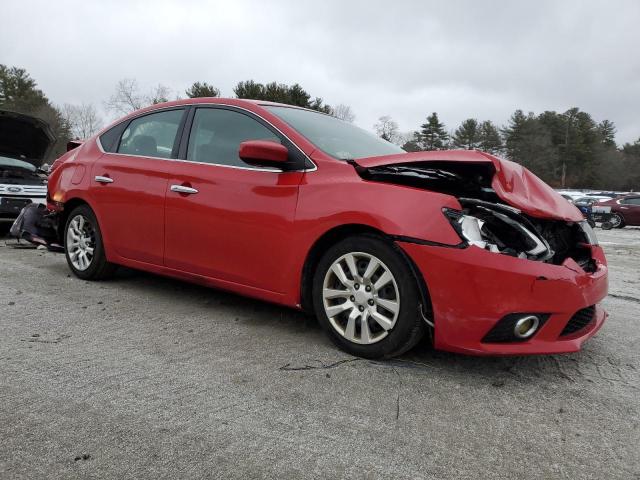 3N1AB7APXHL693891 - 2017 NISSAN SENTRA S RED photo 4