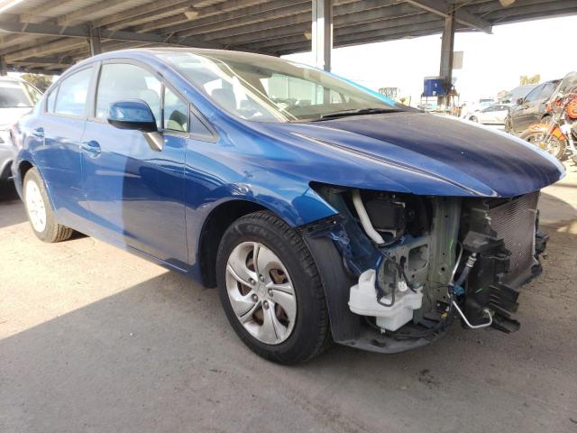 19XFB2F51DE268555 - 2013 HONDA CIVIC LX BLUE photo 4