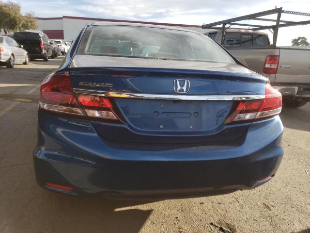 19XFB2F51DE268555 - 2013 HONDA CIVIC LX BLUE photo 6