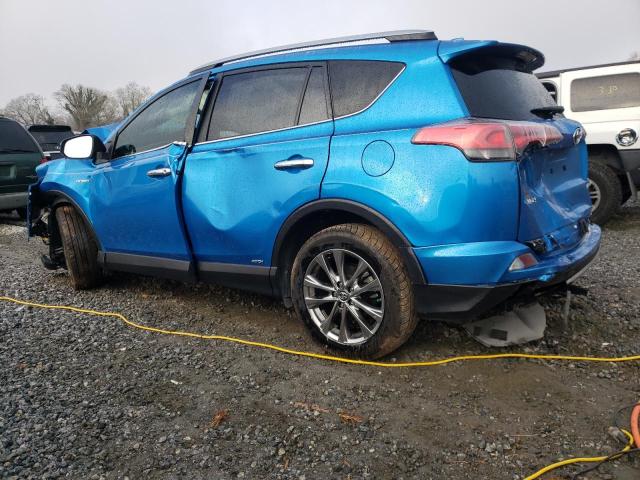 JTMDJREV3JD231072 - 2018 TOYOTA RAV4 HV LIMITED BLUE photo 2