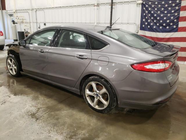 3FA6P0H7XER378427 - 2014 FORD FUSION SE GRAY photo 2