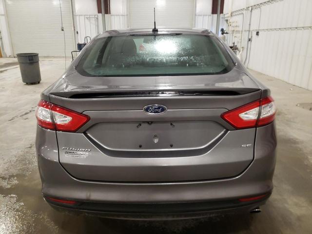 3FA6P0H7XER378427 - 2014 FORD FUSION SE GRAY photo 6