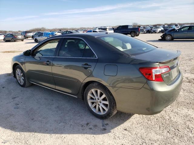 4T1BD1FK4DU072146 - 2013 TOYOTA CAMRY HYBRID GRAY photo 2