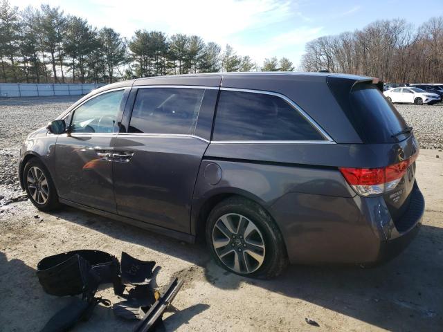 5FNRL5H95GB072502 - 2016 HONDA ODYSSEY TOURING GRAY photo 2