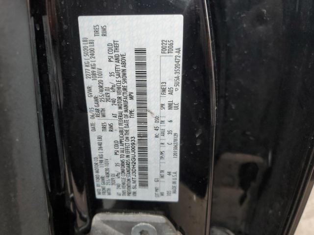 5LMTJ3DH2GUJ00933 - 2016 LINCOLN MKC RESERVE BLACK photo 13