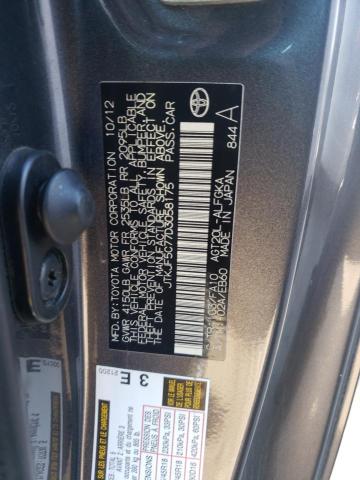 JTKJF5C77D3058175 - 2013 TOYOTA SCION TC ნაცრისფერი ფოტო 12