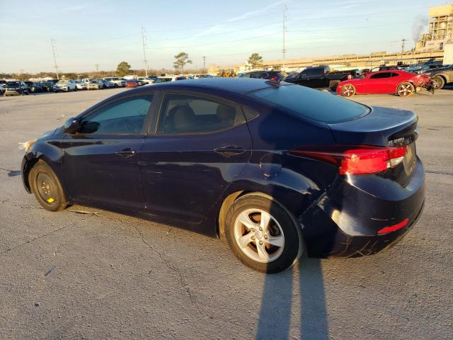 5NPDH4AE4EH460087 - 2014 HYUNDAI ELANTRA SE BLUE photo 2