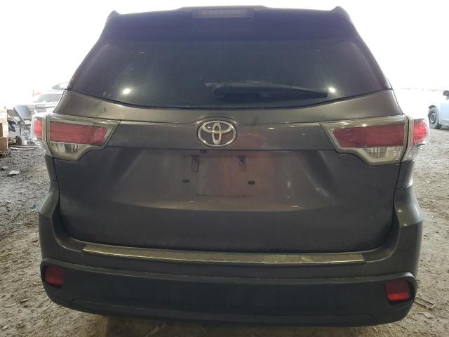 5TDZARFH9GS020969 - 2016 TOYOTA HIGHLANDER LE GRAY photo 6