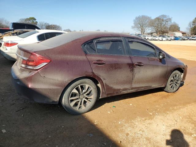 19XFB2F89DE037817 - 2013 HONDA CIVIC EX MAROON photo 3