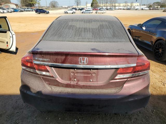 19XFB2F89DE037817 - 2013 HONDA CIVIC EX MAROON photo 6