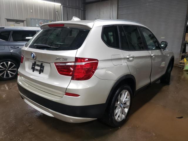 5UXWX9C52DLK59898 - 2013 BMW X3 XDRIVE28I BEIGE photo 3